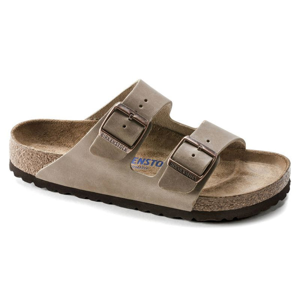 Birkenstock Arizona Soft Footbed Oiled Leather Tabacco Brown Narrow Women's/Men's Slides (0552813) Papucs - Sportmania.hu