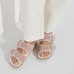 Birkenstock Arizona Suede Leather Shearling Pink Clay LAF Narrow Insulated Flip-Flops (1023258) cipő - Sportmania.hu