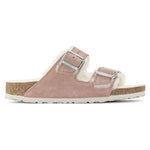 Birkenstock Arizona Suede Leather Shearling Pink Clay LAF Narrow Insulated Flip-Flops (1023258) cipő - Sportmania.hu