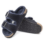 Birkenstock Arizona VL Shearling Midnight Suede Leather Insulated Flip-Flops Wide Regular (1020592) cipő - Sportmania.hu