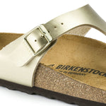Birkenstock Gizeh Birko-Flor Gold women's flip-flops narrow Utcai női 1016109