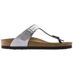 Birkenstock Gizeh Birko-Flor silver regular wide women's flip-flops (0043851) Papucs - Sportmania.hu