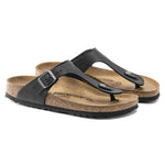 Birkenstock Gizeh NU Oiled Black Regular Women's/Men's Flip-Flopst (0845251) Papucs - Sportmania.hu