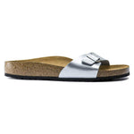 Birkenstock Madrid Birko-Flor Silver Women's Slides Regular Wide (0040411) Papucs - Sportmania.hu