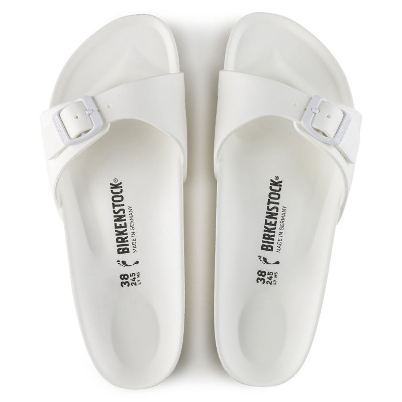 Birkenstock Madrid Essentials Eva białe Női Papucs 128183