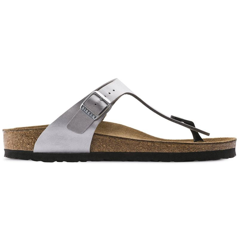Birkenstock Silver Gizeh Birko-Flor narrow women's flip-flops (0043853) Papucs - Sportmania.hu