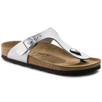 Birkenstock Silver Gizeh Birko-Flor narrow women's flip-flops Utcai női 0043853