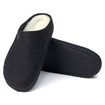 Birkenstock Zermatt Anthracite wool felt insulated slippers regular size wide papucs unisex 1015090