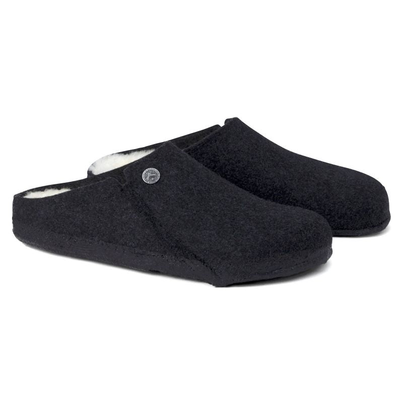 Birkenstock Zermatt Anthracite wool felt insulated slippers regular size wide papucs unisex 1015090