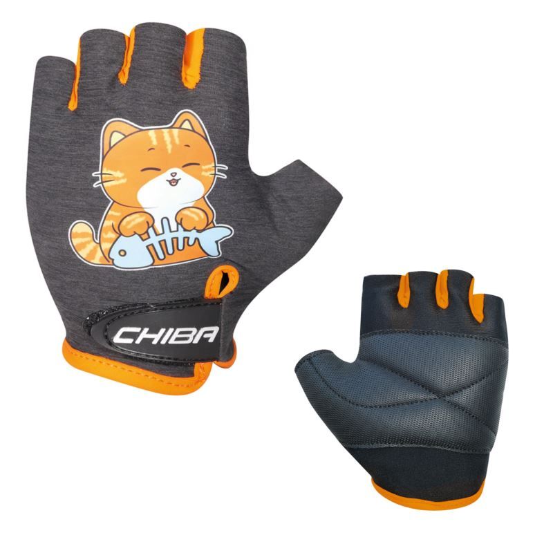 Caterpillar CHIBA COOL KIDS gloves black cat fekete kerékpáros kesztyű