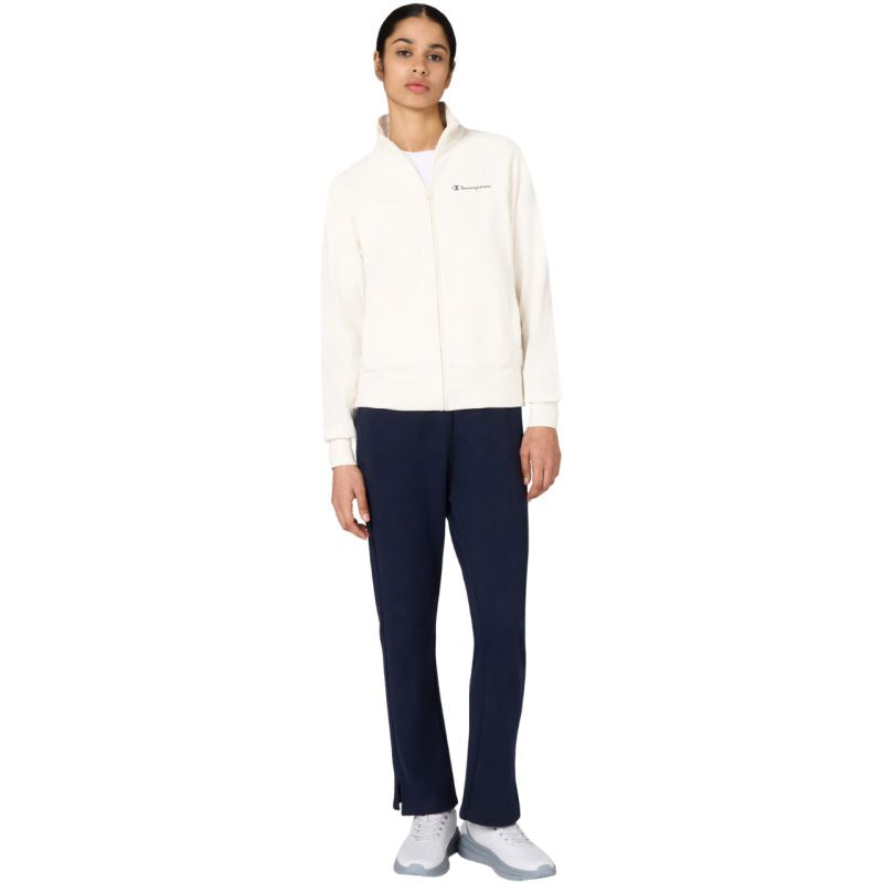 Champion Full Zip Suit Women's Cream and Navy Blue Tracksuit 117988 női YS084