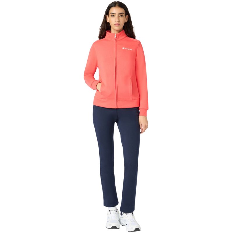 Champion Full Zip Suit Women's Tracksuit Orange and Navy Blue sötétkék szett női 118289RS073