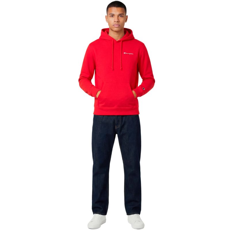 Champion Hooded Sweatshirt 221791 RS067 piros férfi pulóver