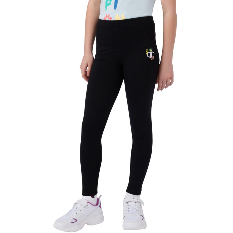 Champion Kids Black leggings, gyerek 405222KK001