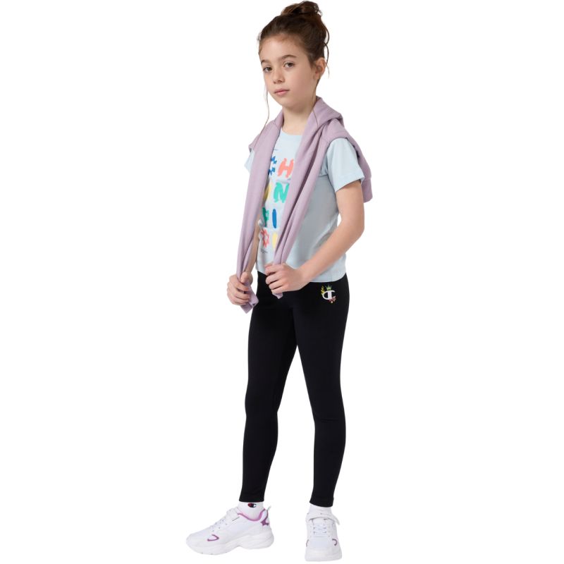 Champion Kids Black leggings, gyerek 405222KK001