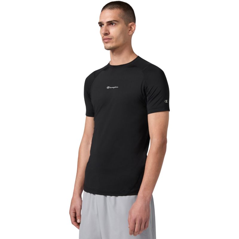 Men's Champion SS Tee Black 221381 KK001 fekete férfi póló