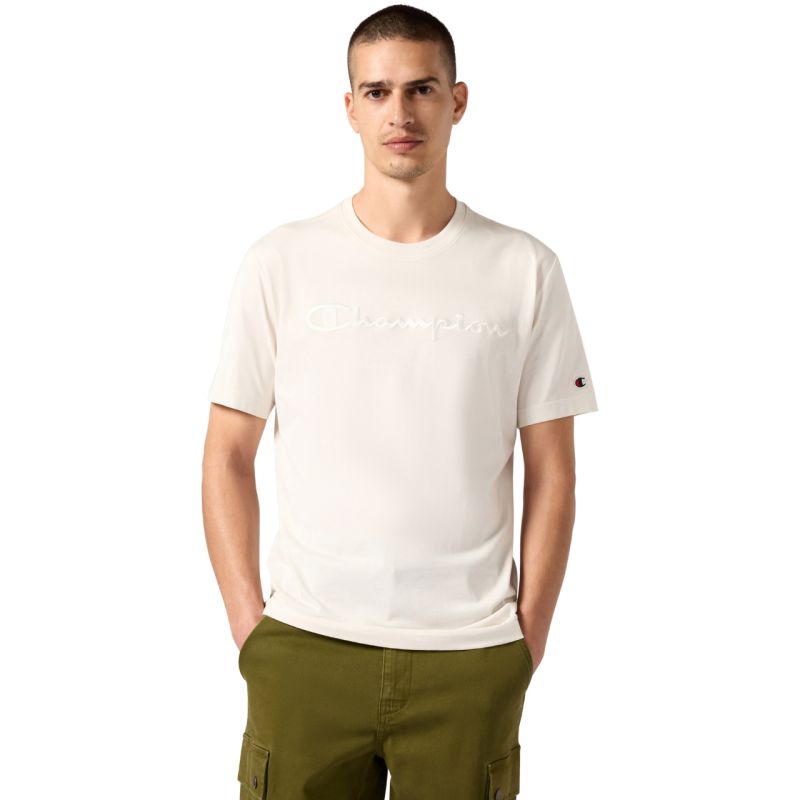 Champion Men's SS Tee Cream férfi 220273WW056