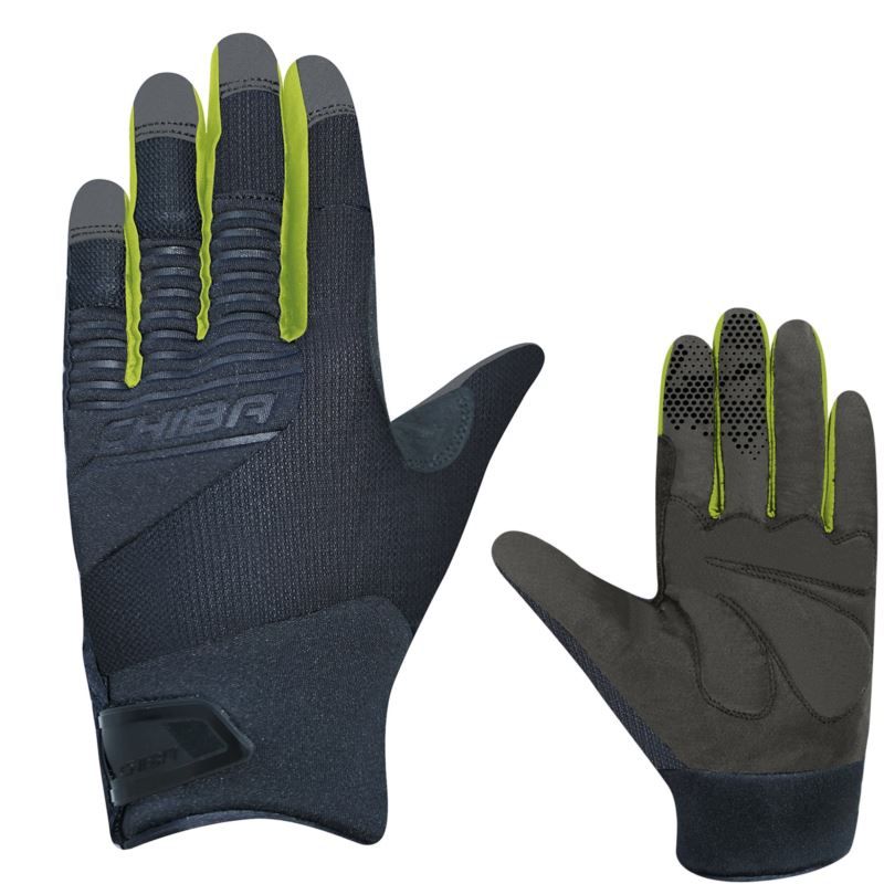 CHIBA BLADE gloves black yellow sárga kerékpáros kesztyű