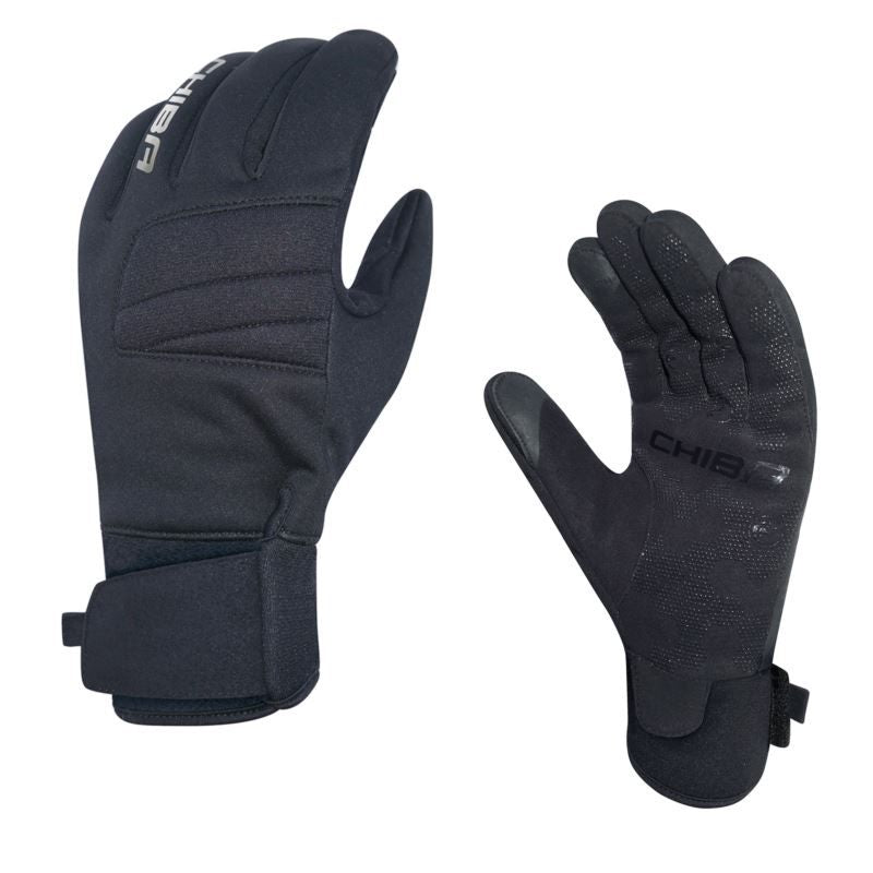 CHIBA CLASSIC Gloves black-silver kerékpáros kesztyű, szürke