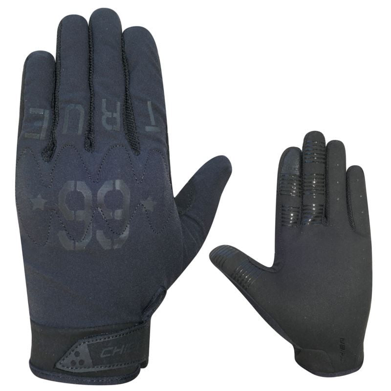 CHIBA DOUBLE SIX gloves black fekete kerékpáros kesztyű