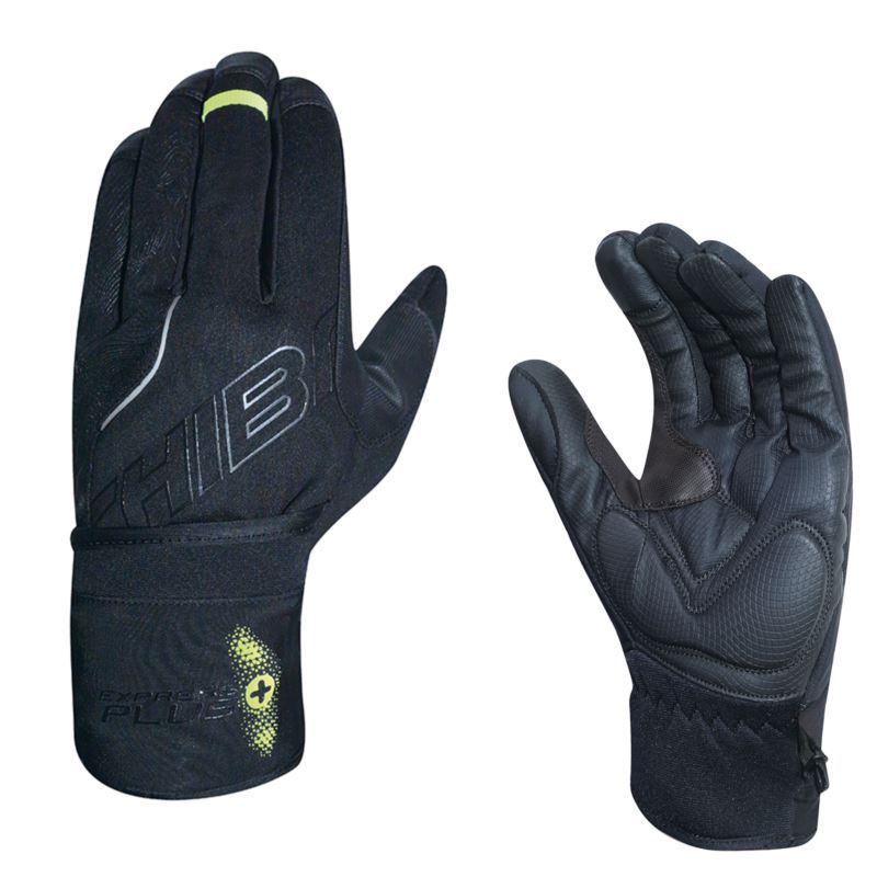 CHIBA EXPRESS+ Gloves Black fekete kerékpáros kesztyű