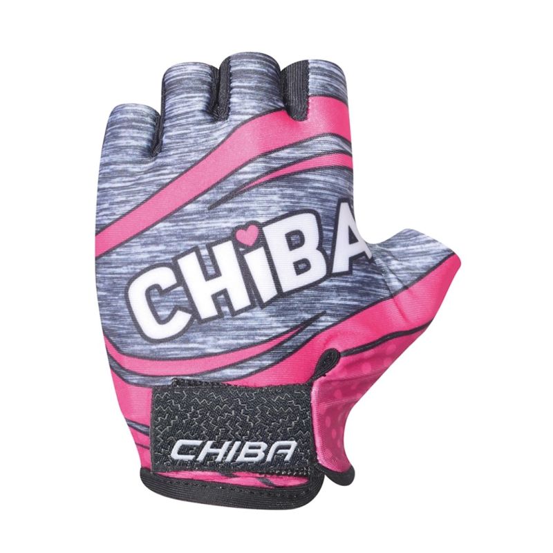 CHIBA gloves KIDS pink rózsaszín kerékpáros kesztyű