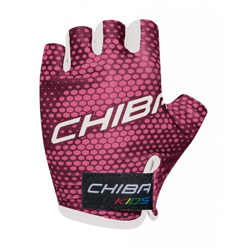 CHIBA gloves KIDS pink rózsaszín kerékpáros kesztyű