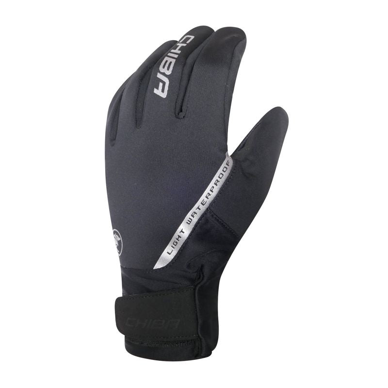 CHIBA SOFTSHELL WATERPROOF gloves, black, kerékpáros kesztyű, fekete