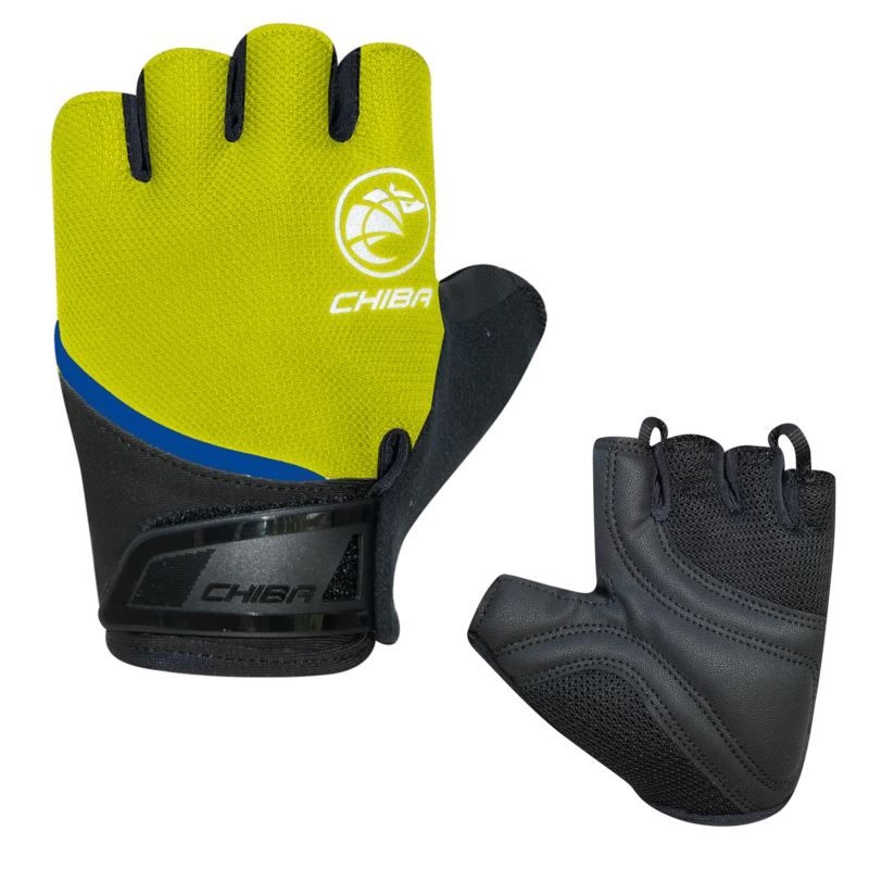 CHIBA YOUTH gloves S/M sárga kerékpáros kesztyű