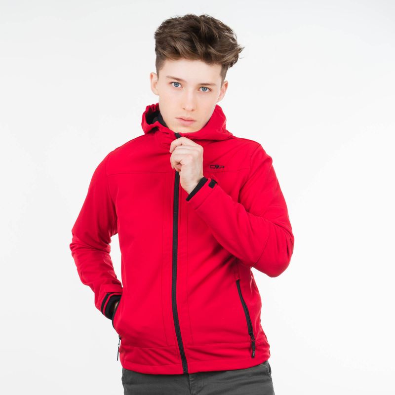 CMP Kid Fix Hood Jr piros gyerek dzseki