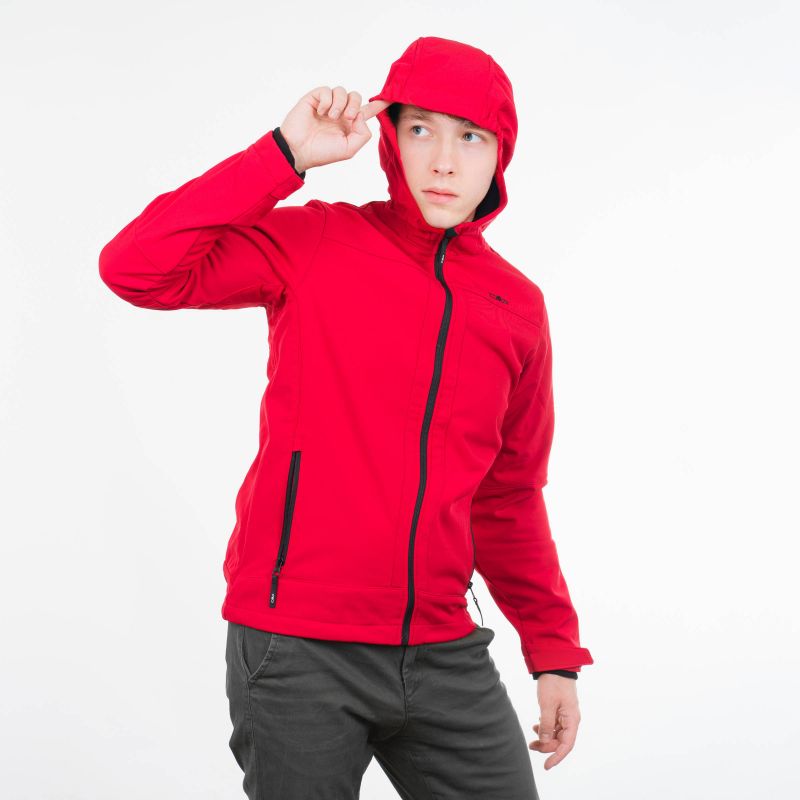 CMP Kid Fix Hood Jr piros gyerek dzseki