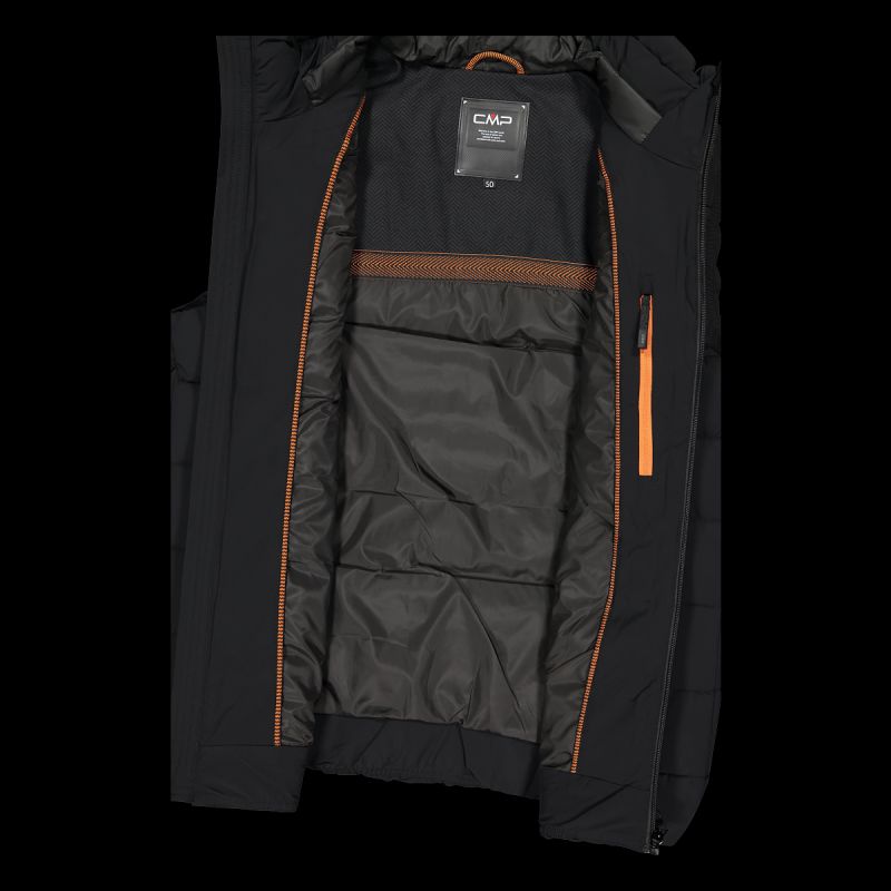 CMP men's insulated vest, winter sports vest, black ( ) fekete férfi mellény