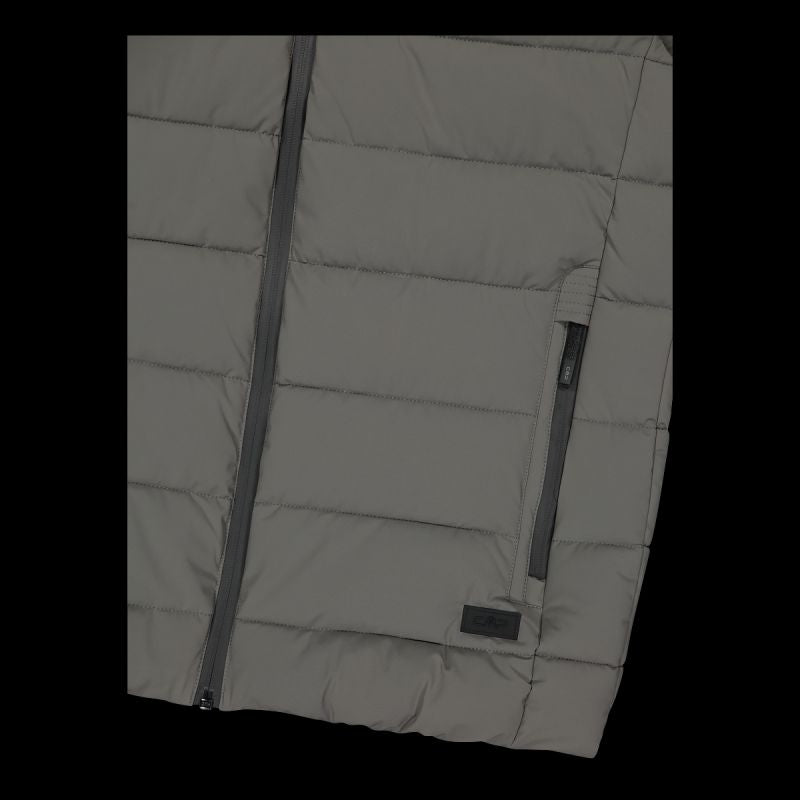 CMP men's insulated vest, winter sports vest, gray ( ) szürke férfi mellény