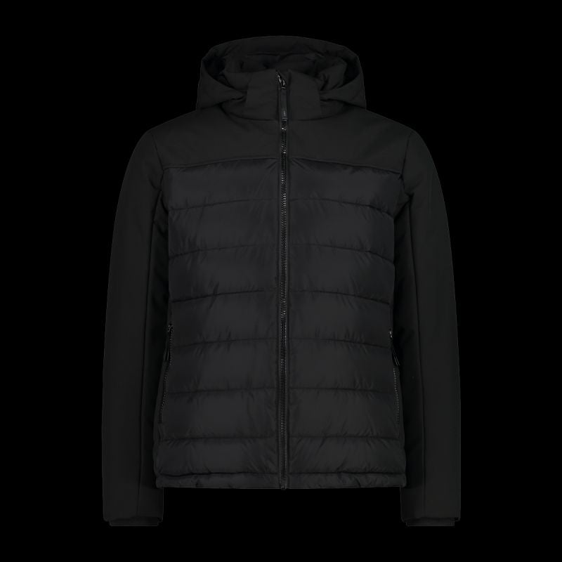 CMP men's winter with hood, sports, insulated, black ( ) fekete férfi dzseki