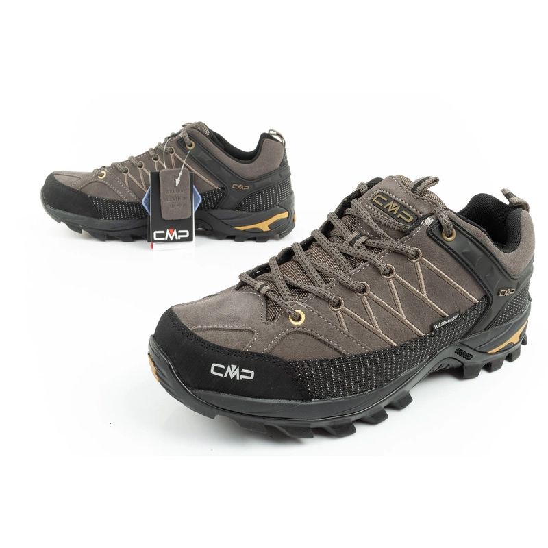 CMP Rigel men's trekking sports shoes, waterproof, durable, brown barna cipő férfi
