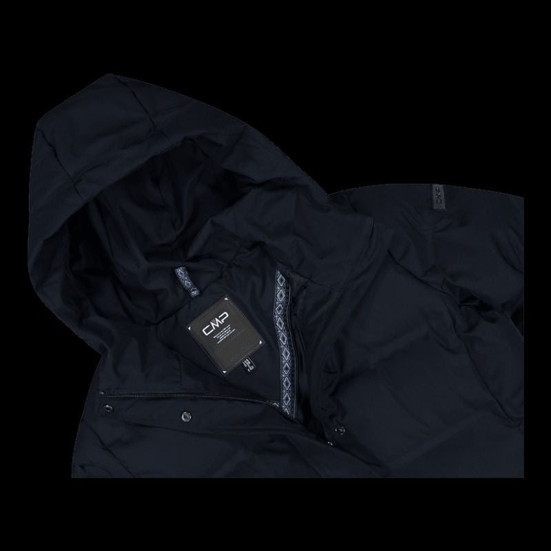 CMP women's winter coat with hood, waterproof, insulated, ( ) fekete női dzseki