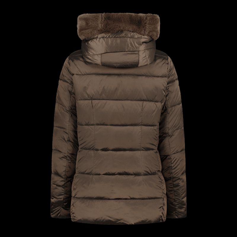 CMP women's winter with hood, sports, insulated, brown ( ) barna női dzseki