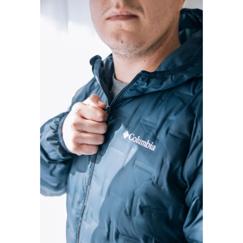 Columbia Delta Ridge II Down Hooded Jacket Navy Blue 2086222464