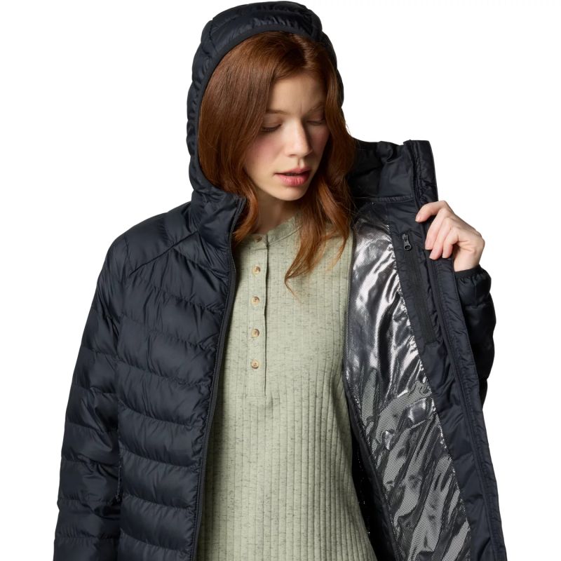 Columbia Powder Lite II Hooded Black fekete dzseki 2089391010