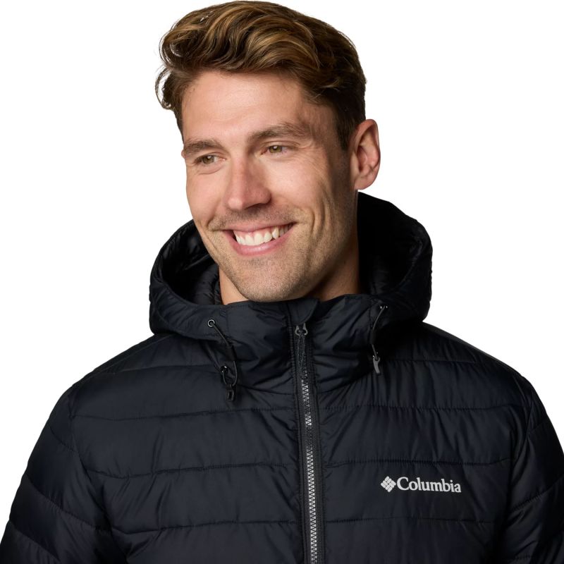 Columbia Powder Lite II Kapucnis Férfi Télikabát - Fekete 2086944010