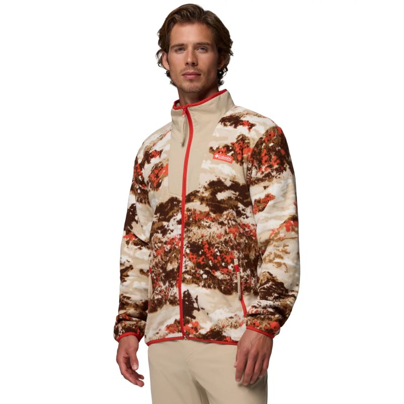 Columbia Sequoia Grove Printed Full Zip Fleece Brown barna polár pulóver 2135511625