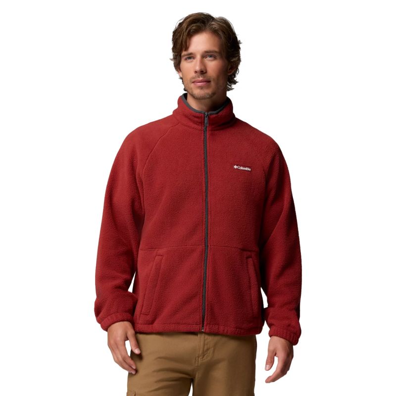 Columbia Timber Crest Full-Zip Fleece polár pulóver, piros
