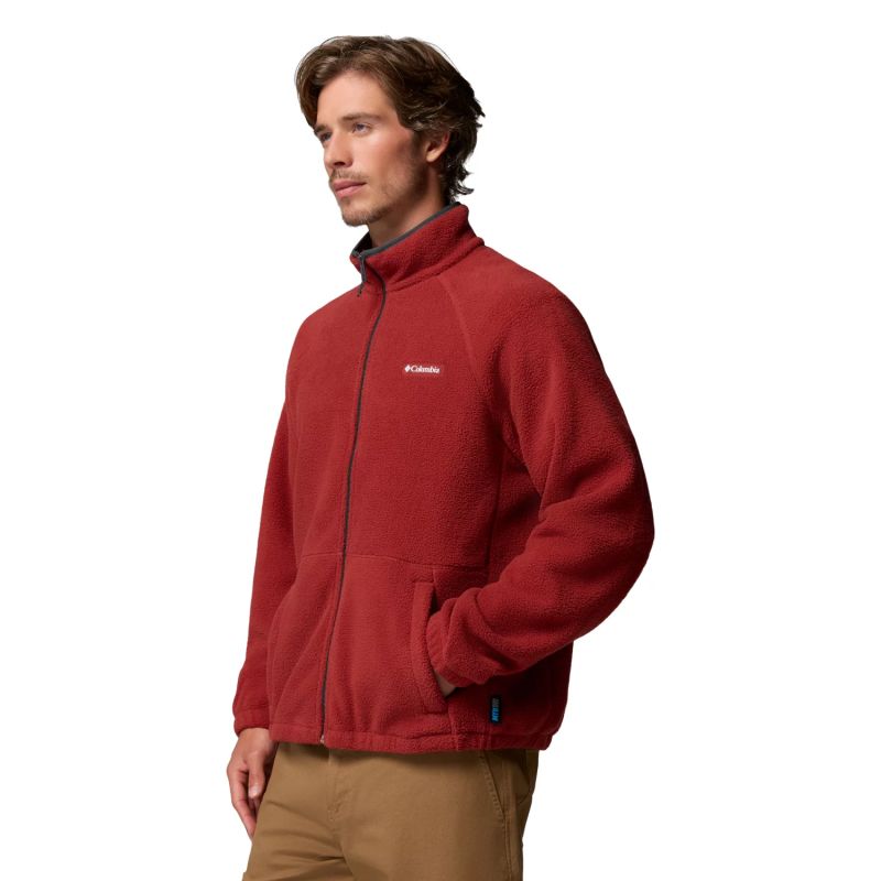 Columbia Timber Crest Full-Zip Fleece polár pulóver, piros