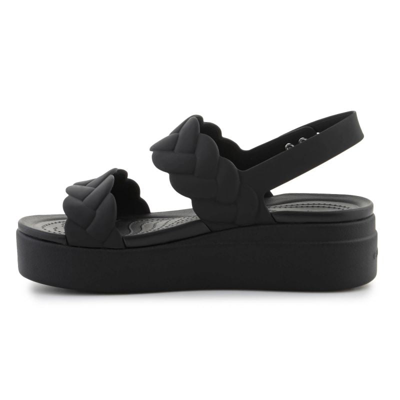 Crocs Brooklyn Woven Low Wedge W 209977-060 sandals Cipő - Sportmania.hu