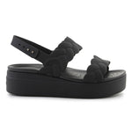 Crocs Brooklyn Woven Low Wedge W 209977-060 sandals Cipő - Sportmania.hu