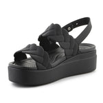 Crocs Brooklyn Woven Low Wedge W 209977-060 sandals Cipő - Sportmania.hu