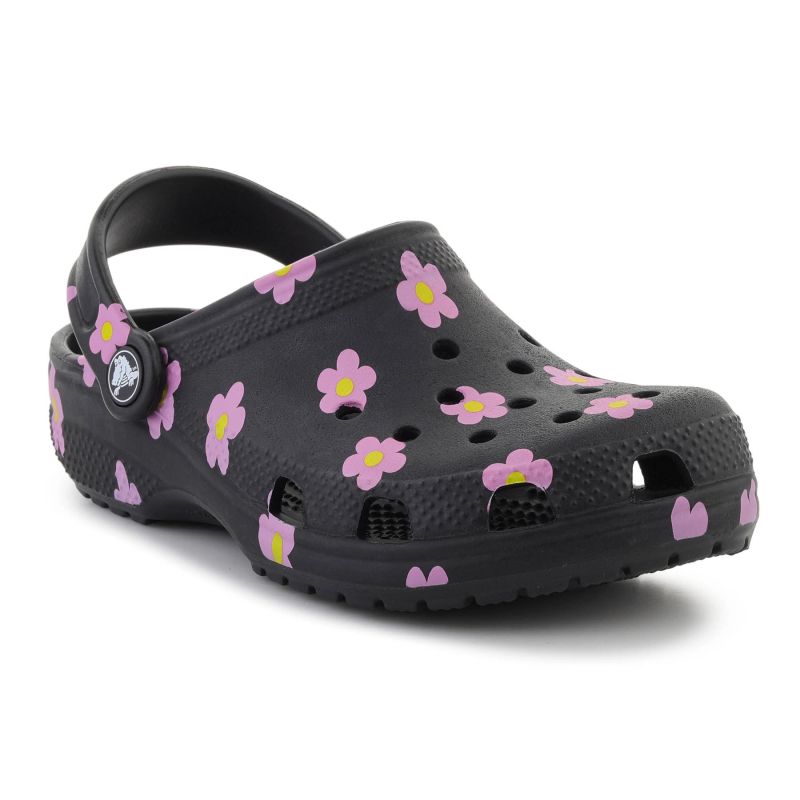 Crocs CLASSIC FLOWER CLOG K BLACK eu gyerek 33/34