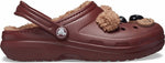 Crocs Classic Lined IAM BrownBearCgK gyerek Papucs