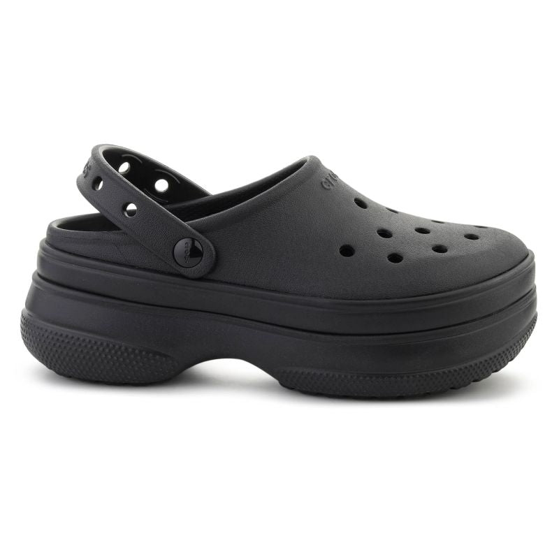 Crocs CLASSIC STACKED CLOG /BLACK fekete unisex