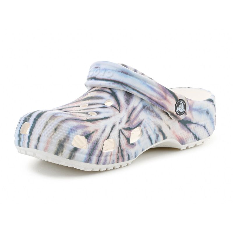 Crocs CLASSIC TIE DYE CLOG CHALK/MULTI eu unisex 39/40
